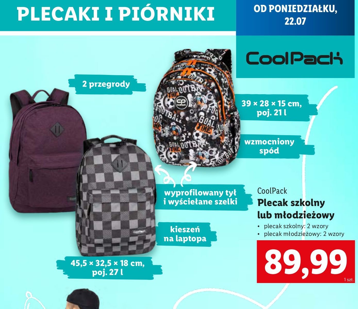 Plecak szachownica krata Coolpack promocja