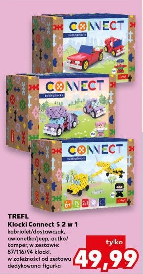Klocki connect 2w1 Trefl promocja w Kaufland