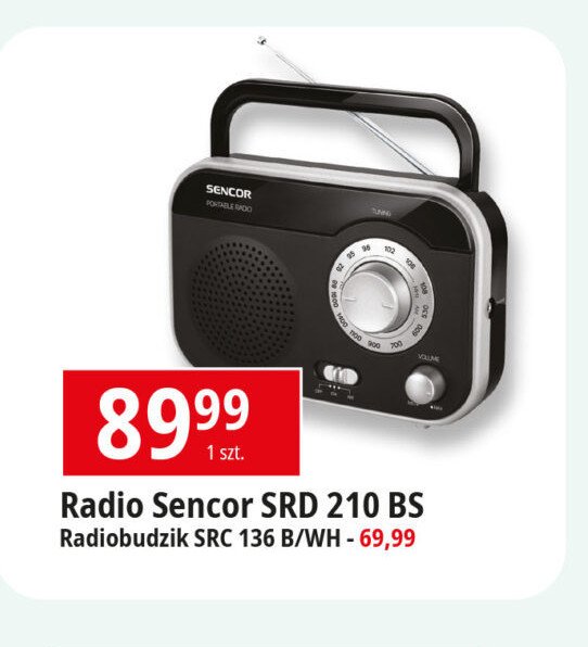 Radiobudzik src 136 b Sencor promocja w Leclerc