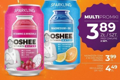 Napój OSHEE Vitamin Water Sparkling 0,33 L promocja w Duży Ben