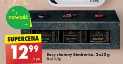 Zestaw sos贸 chutney Biedronka promocja