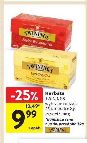 Herbata Twinings promocja