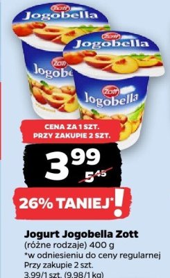 Jogurt Jogobella Zott (różne rodzaje) promocja w Netto