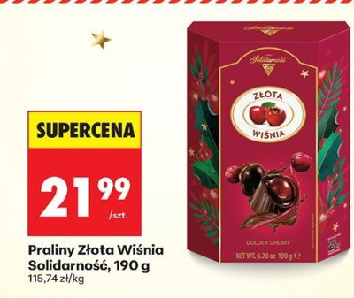 Praliny Złota Wiśnia 190 g promocja w Biedronka
