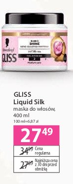 Maska do włosów Gliss kur liquid silk promocja