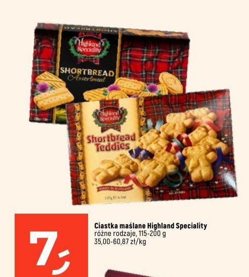 Ciastka maślane Highland speciality promocja w Dealz