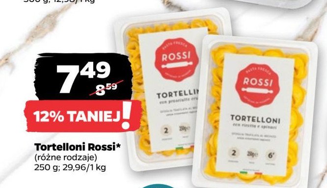 Tortellini prosciutto promocja w Netto