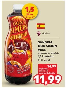 Wino DON SIMON SANGRIA DON SIMON (WINA) promocja