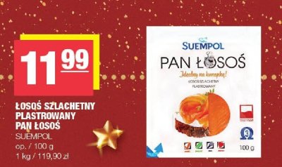 Łosoś szlachetny plastrowany Pan Łosoś SUEMPOL promocja w SPAR