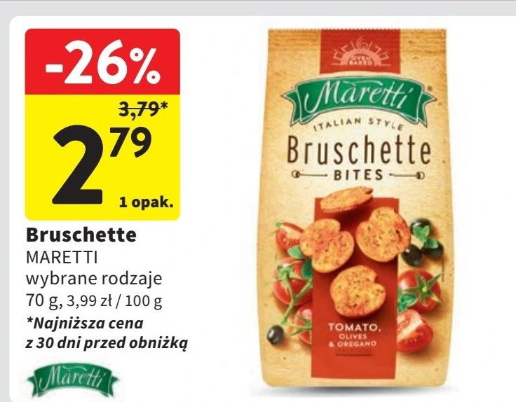 Bruschetta pomidory z oliwką Maretti bruschette promocja