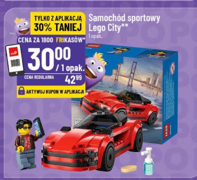 Samochód sportowy Lego City promocja w POLOmarket