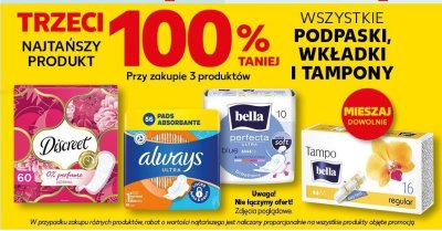 Tampony wszystkie rodzaje promocja w Kaufland
