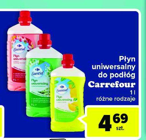 Płyn uniwersalny kwiatowy Carrefour essential promocja
