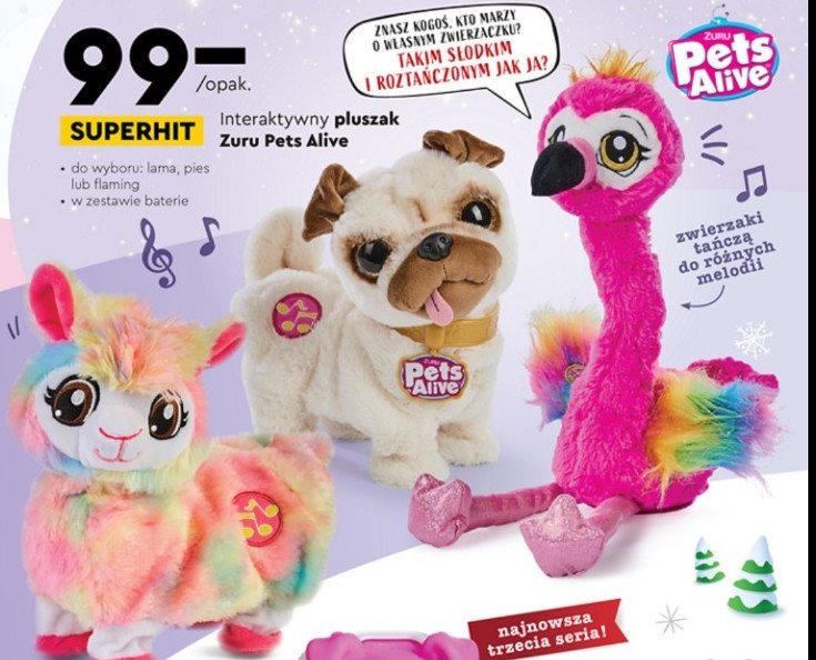 Pluszowy piesek interaktywny ZURU PETS ALIVE promocja