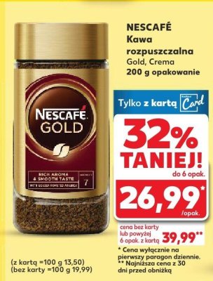Kawa rozpuszczalna Crema promocja w Kaufland