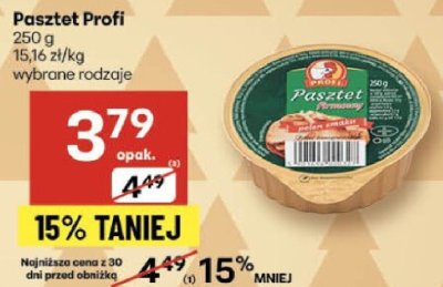 Pasztet Profi wybrane rodzaje promocja w Delikatesy Centrum