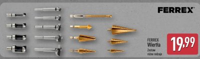 Wiertła FERREX promocja w Aldi