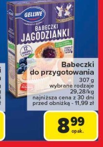 Babeczki jagodzianki Gellwe promocja w Carrefour