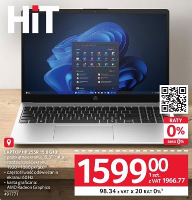 Laptop HP 255R 15,6 G10 promocja w Selgros