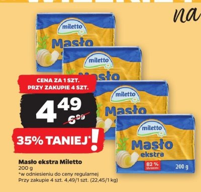 Masło ekstra promocja w Netto