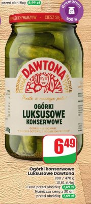Ogórki konserwowe luksusowe promocja w Dino