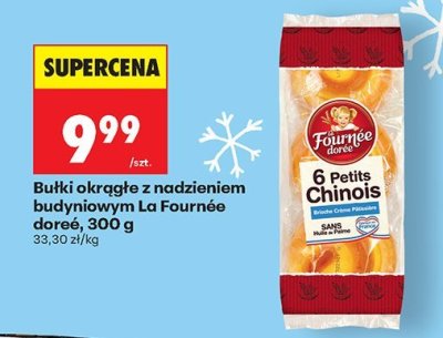 Bułki okrągłe z nadzieniem budyniowym La Fournée doreé, 300 g promocja w Biedronka