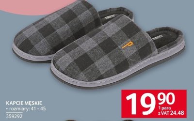 Kapcie męskie rozmiary 41-45 promocja w Selgros