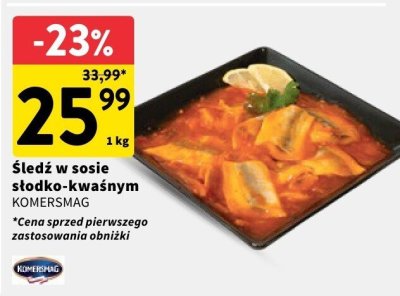 Śledź w sosie słodko-kwaśnym  promocja w Intermarche