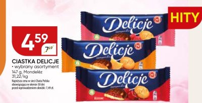 Ciastka Delicje wybrany asortyment promocja w Chata Polska