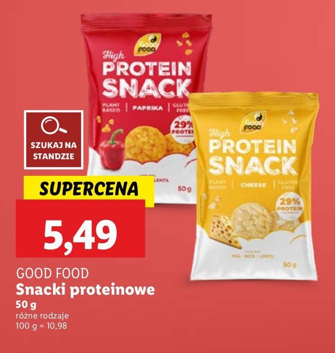 Snacki serowe Good food promocja w Lidl