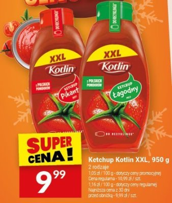 Ketchup Kotlin XXL, 950 g promocja w Twój Market