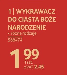 Wykrawacz do ciasta boże narodzenie różne rodzaje promocja w Selgros
