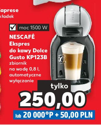 Ekspres do kawy kp123 mini me Nescafe dolce gusto promocja