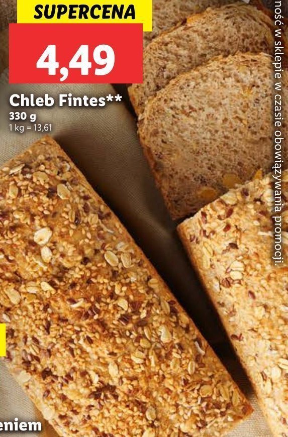 Chleb fitnes promocja