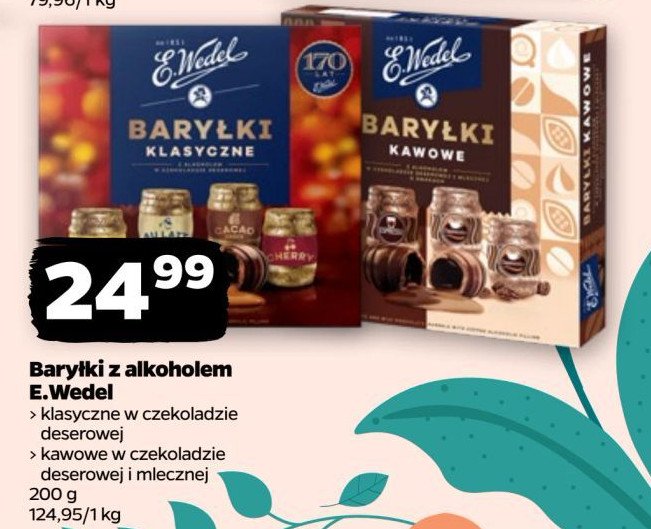 Baryłki o smaku kawowym E. wedel baryłki promocja w Netto