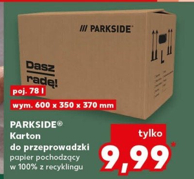 Karton do przeprowadzki papier pochodzący w 100% z recyklingu promocja w Kaufland