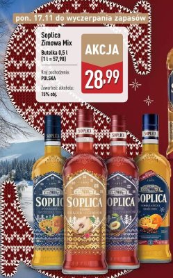 Likier Soplica Zimowa Mix 0,5l promocja w Aldi