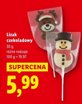 Lizak czekoladowy promocja w Lidl