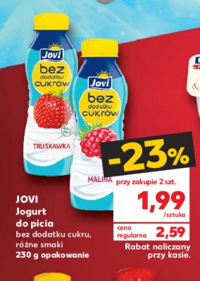 Jogurt truskawkowy bez cukru Jovi promocja