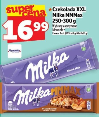 Czekolada XXL Milka MMMax 250-300 g promocja w TOPAZ