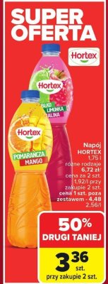 Napój Hortex różne rodzaje promocja w Carrefour