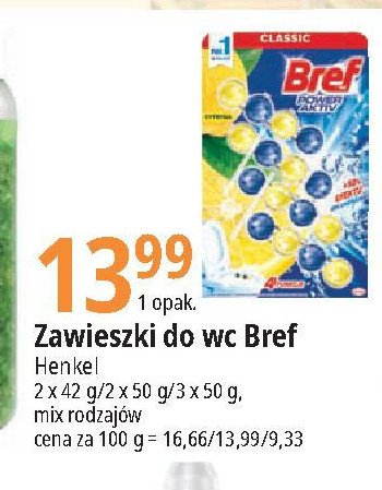 Kostka do wc lemon + ocean Bref power aktiv promocja