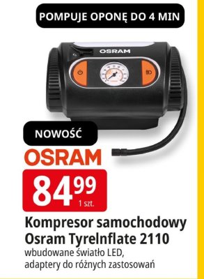 Kompresor samochodowy Osram TyreInflate 2110 promocja w Leclerc
