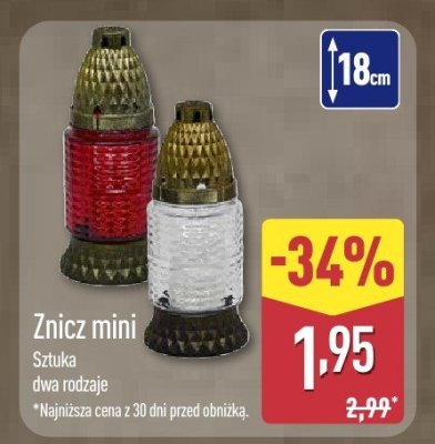Znicz mini promocja w Aldi