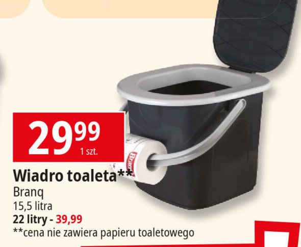 Wiadro toaleta 15.5 l Branq promocja