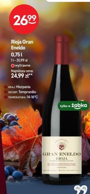 Wino Rioja Gran Eneldo 0,75l promocja w Żabka