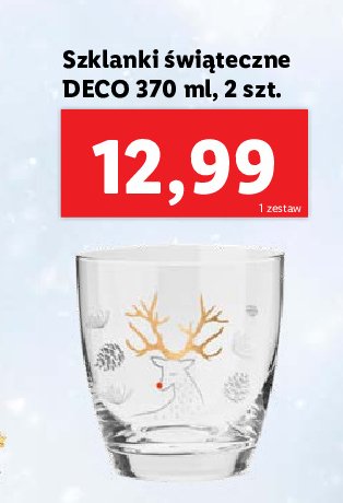 Szklanki 艣wi膮teczne deco 370 ml Krosno s.a. promocja