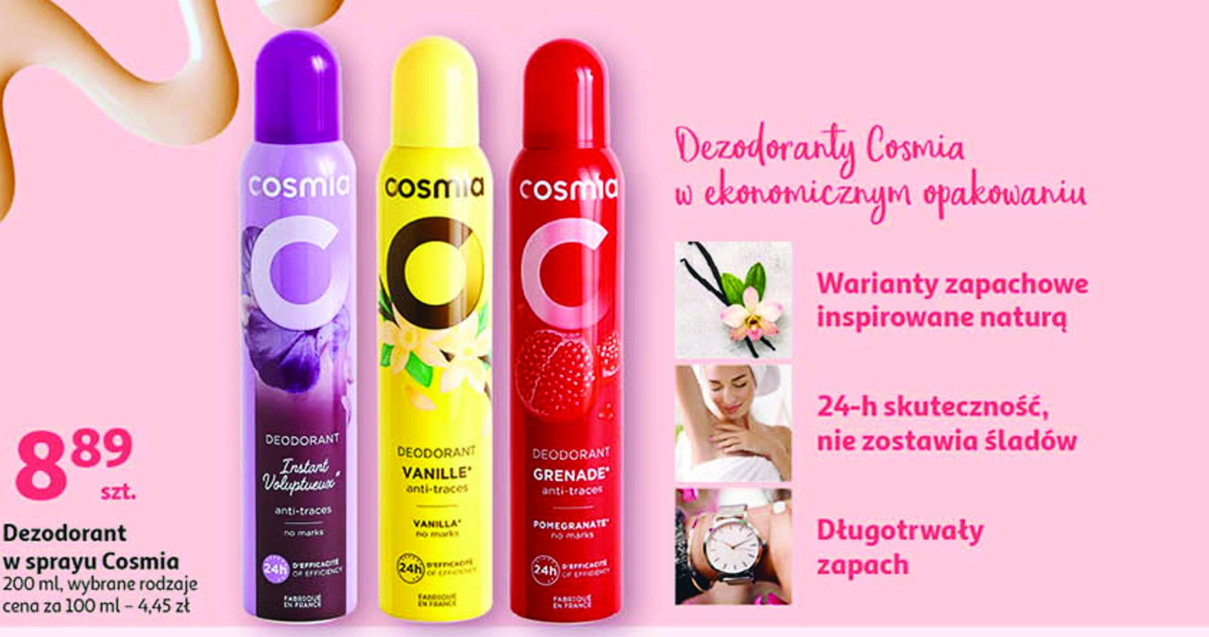 Dezodorant granat Cosmia promocja