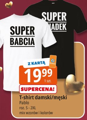 T-shirt damski/męski Pablo promocja w Leclerc