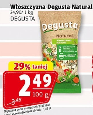Włoszczyzna Degusta Natural DEGUSTA promocja w Prim Market